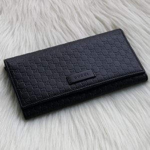 Gucci Micro GG Guccissima Brown Continental Wallet